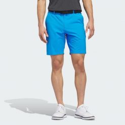 Szorty Ultimate365 8.5-Inch Golf. Niebieskie swetry męskie Adidas, l, bez wzorów, z elastanu, klasyczne, bez kołnierzyka, bez ramiączek. Za 291.40 zł.