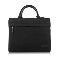 Torba ze skóry wegańskiej PAOLO PERUZZI E-04-BL czarna. Czarne torby na laptopa damskie Paolo Peruzzi, bez wzorów, z bawełny. Za 129.99 zł.