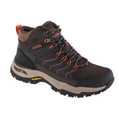 Buty trekkingowe męskie Skechers 204634BRN. Brązowe buty sportowe męskie Skechers, bez wzorów, z materiału, za kostkę, bez zapięcia. Za 376.99 zł.