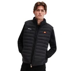Kurtka uniwersalna męska Ellesse Bardy. Czarne kurtki męskie Ellesse, m, bez wzorów, z puchu, bez kaptura. Za 447.00 zł.