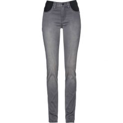 Dżinsy Skinny, mid waist, ze stretchem. Niebieskie jeansy damskie bonprix, bez wzorów, z jeansu. Za 119.99 zł.