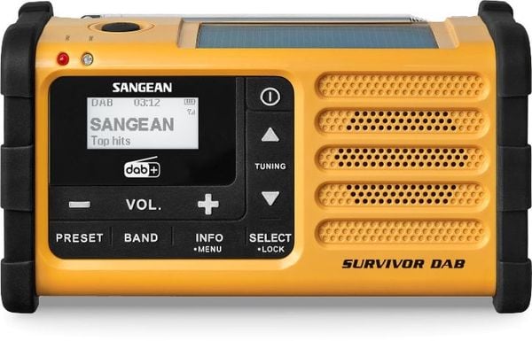 Radio Sangean MMR-88 DAB+ (USB-C) żółty awaryjny korba słoneczny Radio. Żółte radia Sangean. Za 589.23 zł.