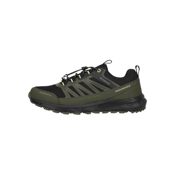 Buty trekkingowe Endurance Ferill WP. Czarne buty zimowe męskie Endurance, bez wzorów, bez obcasa, bez zapięcia. Za 295.50 zł.