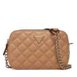 Torebka Guess. Brązowe torebki do ręki damskie Guess, z aplikacjami, bez dodatków. Za 399.99 zł.