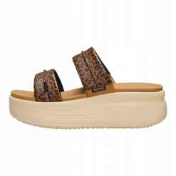 HeyDude Damskie Sandały Austin Slide Classic. Brązowe sandały damskie Hey dude, bez wzorów, z materiału, bez obcasa, bez zapięcia. Za 259.00 zł.
