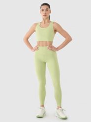 4F Legginsy treningowe z wysokim stanem damskie - zielone XL. Zielone legginsy damskie 4F, s, bez wzorów, z dzianiny, z podwyższonym stanem, na fitness i siłownię. W wyprzedaży za 69.99 zł.