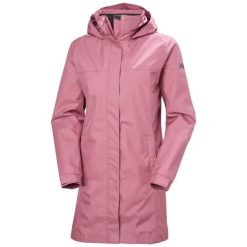 Długi płaszcz przeciwdeszczowy damski Helly Hansen Aden. Fioletowe płaszcze damskie Helly Hansen, na lato, xs, bez wzorów, z materiału, eleganckie, bez kołnierzyka. Za 630.00 zł.