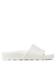 Birkenstock Klapki Barbados EVA 1015399 Biały. Białe klapki damskie Birkenstock, bez wzorów, z tworzywa sztucznego, bez obcasa, bez zapięcia. Za 209.00 zł.