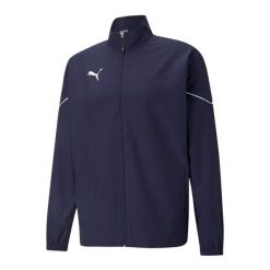 Kurtka do piłki nożnej męska Puma teamRISE Sideline. Czerwone kurtki męskie Puma, m, bez wzorów, z materiału, bez kaptura. Za 128.94 zł.