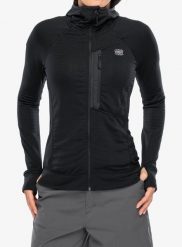 Bluza z kapturem damska Turbat Ilma Hood. Czarne bluzy damskie TURBAT, l, bez wzorów, z elastanu, sportowe, bez ramiączek, z kapturem. Za 406.99 zł.