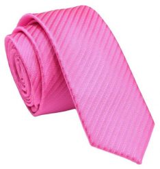 Wąski Krawat - Śledź - Alties - Różowy w Delikatny Prążek. Czerwone krawaty i muchy Alties, bez wzorów, z tkaniny, eleganckie. Za 35.00 zł.
