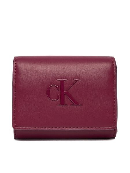 Calvin Klein Portfel Bold Ck Medium Bifold LV04F1047G Różowy. Czerwone portfele damskie Calvin Klein, ze skóry. Za 209.99 zł.