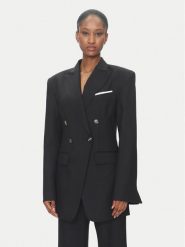 DAY BIRGER ÉT MIKKELSEN Marynarka Elenora DAY65243568 Czarny Slim Fit. Czarne marynarki i żakiety damskie DAY Birger et Mikkelsen, bez wzorów, z syntetyku, bez kołnierzyka, bez ramiączek. Za 1,209.00 zł.