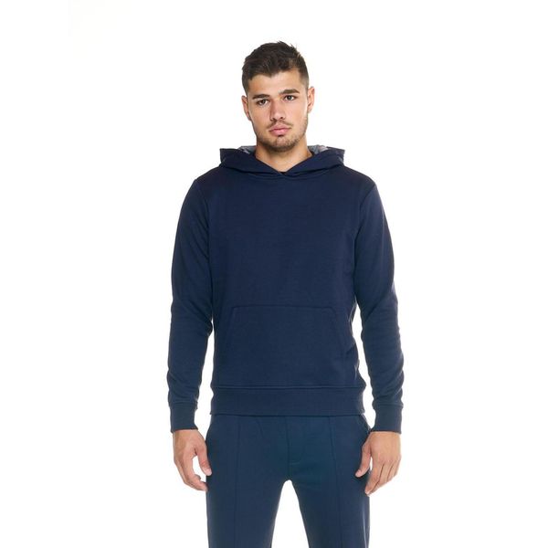 Męska bluza Leone z kapturem Lifestyle. Niebieskie bluzy męskie LEONE 1947 APPAREL, l, bez wzorów, z tkaniny, z kapturem, na fitness i siłownię. W wyprzedaży za 210.70 zł.