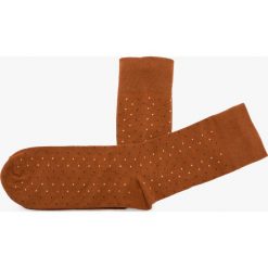 Rude skarpety męskie w kropki SKARPETY. Brązowe skarpety męskie Ryłko, bez wzorów, z bawełny. Za 24.99 zł.
