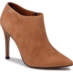 Szpilki BALDACCINI - 7975FN00 Beż Welur/Z. Brązowe półbuty damskie Baldaccini, bez wzorów, ze skóry, bez obcasa, na obcasie, bez zapięcia. Za 299.00 zł.