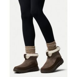 Śniegowce Columbia. Brązowe śniegowce damskie Columbia, bez zapięcia. Za 479.99 zł.