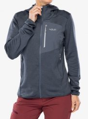 Bluza rozpinana damska Rab Ascendor Hoody. Szare bluzy damskie RAB, m, bez wzorów, z materiału, bez ramiączek, bez kaptura. Za 588.49 zł.