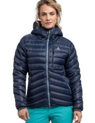 Kurtka puchowa damska Schöffel Tschierval. Czarne kurtki sportowe damskie Schöffel, s, bez wzorów, z materiału, bez ramiączek, bez kaptura, narciarskie, primaloft. Za 1,499.99 zł.