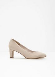 Czółenka Tamaris. Brązowe czółenka damskie bonprix, bez wzorów, eleganckie, bez obcasa, bez zapięcia. Za 229.99 zł.