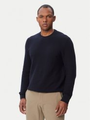 BOSS Sweter H-Lofranco 50565565 Granatowy Regular Fit. Niebieskie swetry męskie Boss, m, bez wzorów, z bawełny, bez kołnierzyka, bez ramiączek. Za 699.99 zł.
