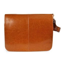 Torba skórzana przez ramię unisex DAN-A T53 camel. Brązowe torby na ramię męskie DAN-A, ze skóry, przez ramię. Za 499.99 zł.
