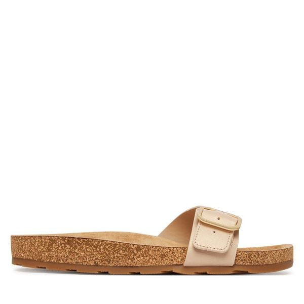 Klapki Tommy Hilfiger. Brązowe klapki damskie Tommy Hilfiger, bez wzorów, bez obcasa, bez zapięcia. Za 217.99 zł.