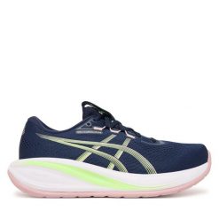 Buty do biegania Asics. Niebieskie obuwie sportowe damskie Asics, bez wzorów, bez zapięcia, do biegania. Za 719.99 zł.