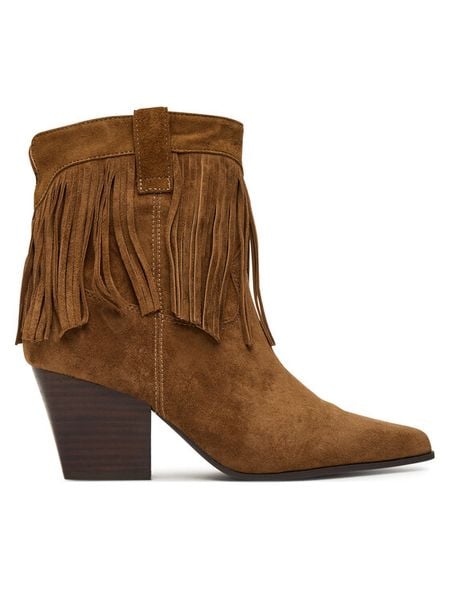 Aldo Botki Jollene 14088521 Brązowy. Brązowe botki damskie Aldo, bez wzorów, ze skóry, bez obcasa, na słupku, bez zapięcia. Za 759.99 zł.