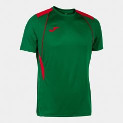 Jersey Joma Championship VII. Czerwone koszulki sportowe męskie Joma, l, bez wzorów, z jersey, bez ramiączek, do piłki nożnej. Za 143.00 zł.