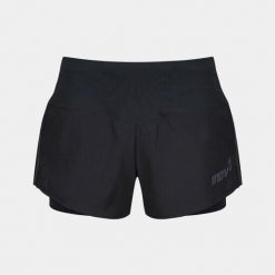 Spodenki do biegania damskie Inov-8 Trailfly Ultra 3 2in1 Short. Czarne szorty damskie Inov-8, bez wzorów. Za 125.99 zł.
