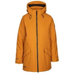 Kurtka Damska Isabelle DLX. Brązowe kurtki sportowe damskie Trespass, na zimę, m, bez wzorów, z bawełny, bez ramiączek, z kapturem, trekkingowe. Za 388.99 zł.