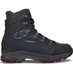 Buty trekkingowe damskie Lowa Mauria Evo Gtx. Niebieskie obuwie trekkingowe damskie Lowa, z materiału, za kostkę, bez zapięcia. Za 1,241.55 zł.