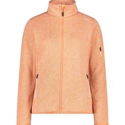 Bluza polarowa damska CMP Haze Jacket Knitted. Brązowe bluzy damskie CMP, bez wzorów, z materiału, bez ramiączek, bez kaptura. Za 283.35 zł.