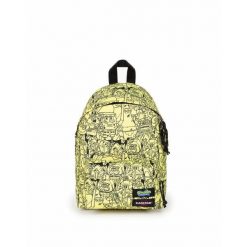 Plecak Eastpak Orbit All Over Yellow. Żółte plecaki męskie Eastpak, bez wzorów, z poliesteru. Za 280.50 zł.