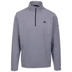 Męska Bluza Polarowa Dunford. Niebieskie bluzy sportowe męskie Trespass, na zimę, m, bez wzorów, z polaru, bez kaptura, trekkingowe. Za 127.99 zł.