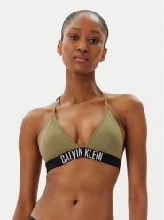 Calvin Klein Swimwear Góra od bikini KW0KW02854 Zielony. Zielone bikini Calvin Klein Swimwear, bez wzorów, z syntetyku. Za 139.99 zł.