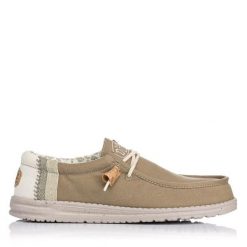 Buty HEY DUDE WALLY LINEN NATURAL Zielony. Zielone buty zimowe męskie SENZA MARCA, bez wzorów, z tkaniny, bez obcasa, bez zapięcia. Za 232.99 zł.