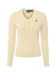 Polo Ralph Lauren Sweter damski z dzianiny Kobiety Bawełna żółty jednolity, L. Żółte swetry nierozpinane damskie Polo Ralph Lauren, l, bez wzorów, z bawełny, bez kołnierzyka, bez ramiączek. Za 989.95 zł.