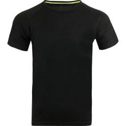 T-shirt sportowy Jumper męski czarny. Czarne koszulki sportowe męskie JUMPERS, m, bez wzorów, z materiału, bez ramiączek, na fitness i siłownię. Za 40.09 zł.