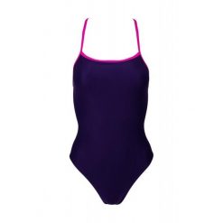 Strój kąpielowy damski Aqua-Sport Single Cross. Fioletowe stroje kąpielowe damskie AQUA-SPORT, s, bez wzorów, z materiału. Za 140.99 zł.
