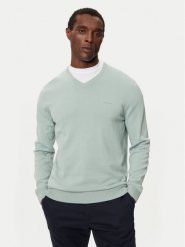 S.Oliver Sweter 2143174 Zielony Regular Fit. Zielone swetry męskie S.Oliver, m, bez wzorów, z bawełny, bez kołnierzyka, bez ramiączek. Za 159.99 zł.