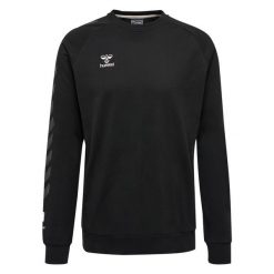 Bluza piłkarska męska Hummel Move Grid bawełniana. Czarne bluzy męskie Hummel, l, bez wzorów, z bawełny, sportowe, bez ramiączek, bez kaptura. W wyprzedaży za 208.50 zł.