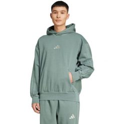 Bluza męska adidas A SZN W FL HD zielona JL6538. Zielone bluzy męskie Adidas, m, bez wzorów, z bawełny, sportowe, bez ramiączek, bez kaptura. Za 229.99 zł.