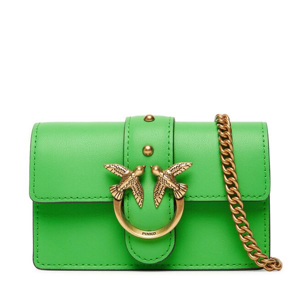 Torebka PINKO. Zielone torebki do ręki damskie Pinko, bez wzorów, bez dodatków. Za 749.99 zł.