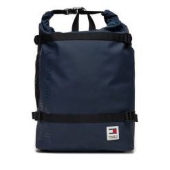 Plecak Tommy Jeans. Niebieskie plecaki męskie Tommy Jeans, bez wzorów, z jeansu, sportowe. Za 289.99 zł.