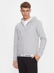Guess Bluza U3YQ00 KBS91 Szary Regular Fit. Szare bluzy męskie Guess, m, z aplikacjami, z bawełny, bez ramiączek, bez kaptura. Za 149.99 zł.
