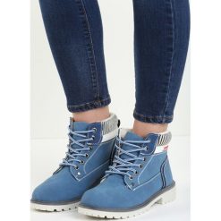 Granatowe Traperki Fashion Casual. Trapery damskie Born2be, bez zapięcia. Za 89.99 zł.