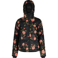 Kurtka turystyczna damska Maloja puchowa. Czarne kurtki sportowe damskie Maloja, xs, bez wzorów, z puchu, bez ramiączek, bez kaptura, trekkingowe. Za 669.99 zł.