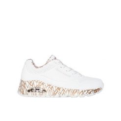 Buty sportowe damskie Skechers Uno - Loving Love. Białe obuwie sportowe damskie Skechers, bez wzorów, bez zapięcia, trekkingowe, Skechers Sport. Za 328.59 zł.